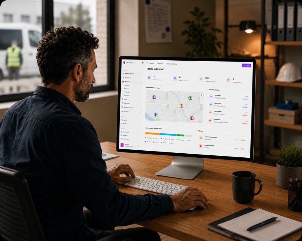 Tableau de bord Squoad — suivi des contrôles qualité, des preuves collectées et des résultats par site